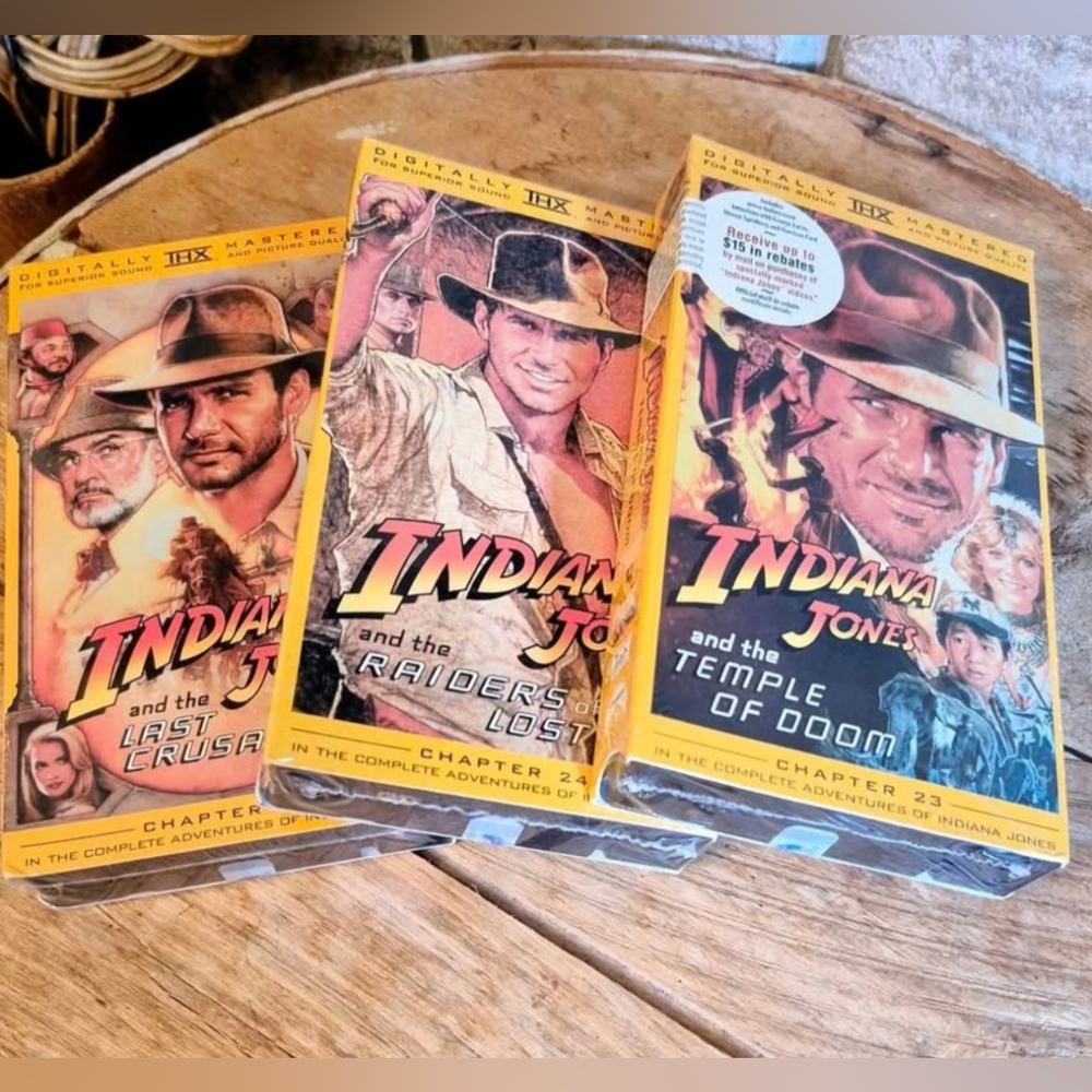 SEALED Indiana Jones Movie VHS Bundle